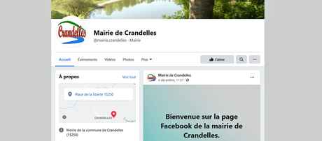 page facebook