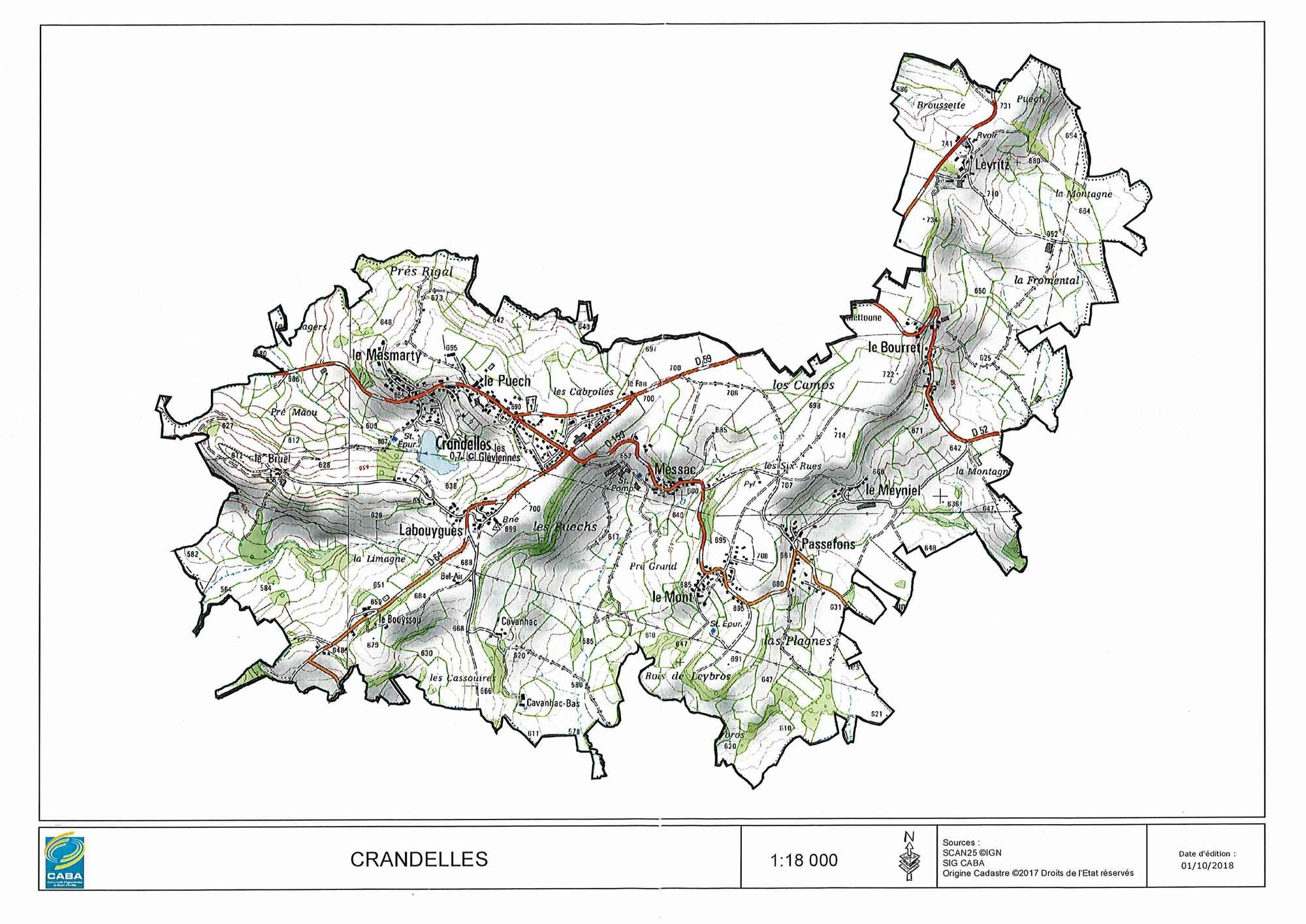 carte crandelles